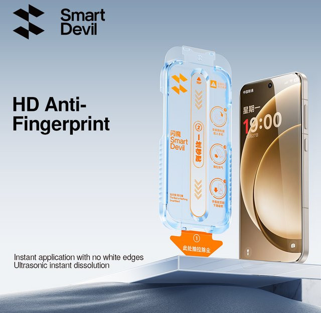 SmartDevil Staubfreie Hartglasfolie für OnePlus 15 Ace 6 und OnePlus Ace 5 Pro, HD Displayschutzfolie in Transparent mit Anti-Fingerabdruck-Funktion - Bild 1