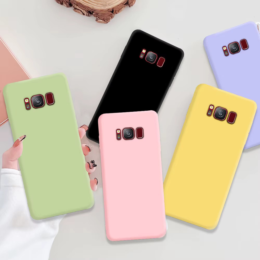 Silikon-Schutzhülle für Samsung Galaxy S8 S9 S10 S20 S21 FE S22 S23 Plus sowie Note 8 9 10 20 Plus in Pink und Multicolour - Bild 2