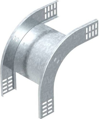 OBO Bettermann Bogen aus Metall in Silber, B/H: 600 x 60 mm - Bild 1