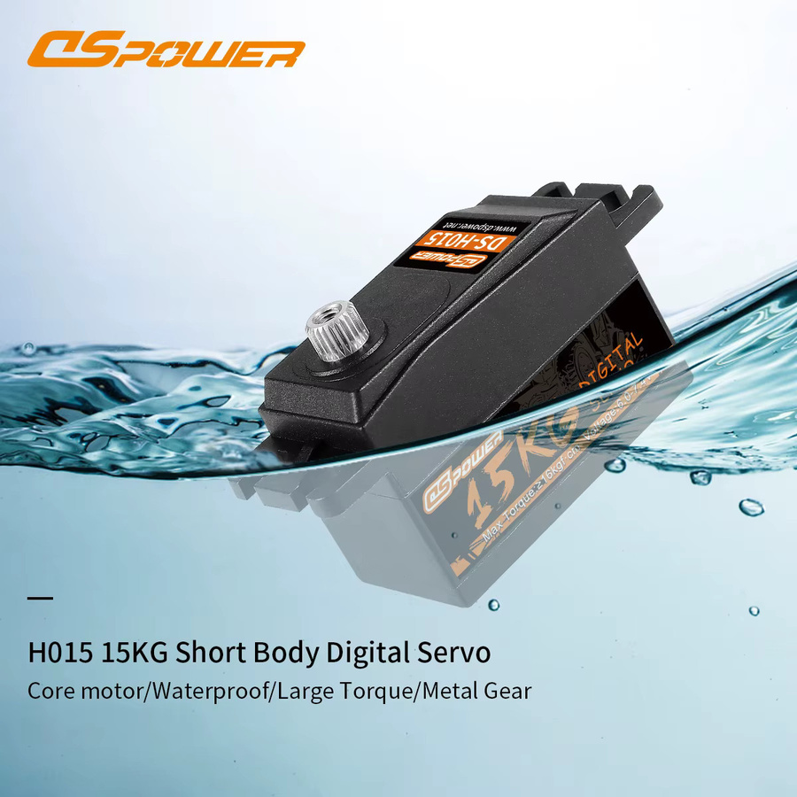 DSpower Digital Servo, Metallgetriebe, Low Profile, Schwarz - Bild 4