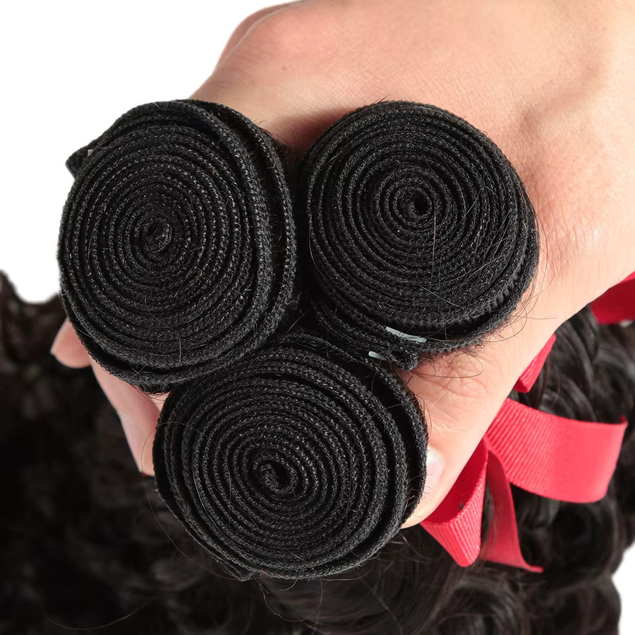 Echthaar-Bündel tiefe Welle, 28 Zoll, Remy brasilianisches Haar, Damen - Bild 6