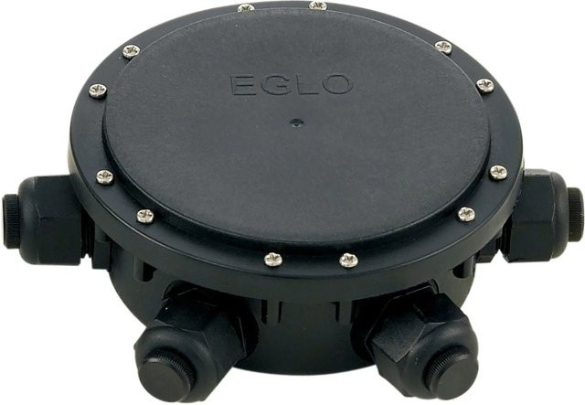 Eglo Verkabelungsbox Connector Box mit 6 Anschlüssen in Schwarz für den Außenbereich - Bild 1