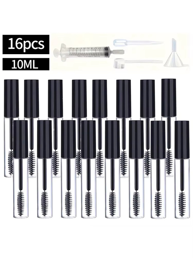 MUB Mascara Flaschen, 10 ml, Schwarz, 16 Stück, Unisex - Bild 3