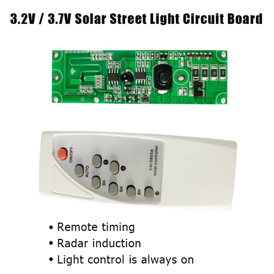 Alloet Solar-Induktionsplatine mit Bewegungssensor und Fernbedienung für automatische Lampensteuerung - Bild 2
