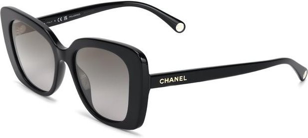 CHANEL Sonnenbrille Damen, Vollrand, Square, Acetat, Schwarz - Bild 1