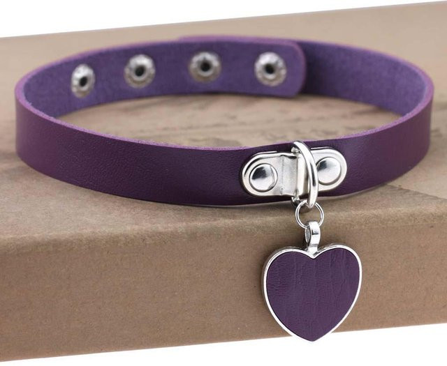 YIRAN Choker Halskette, Leder, Schwarz, Unisex - Bild 1