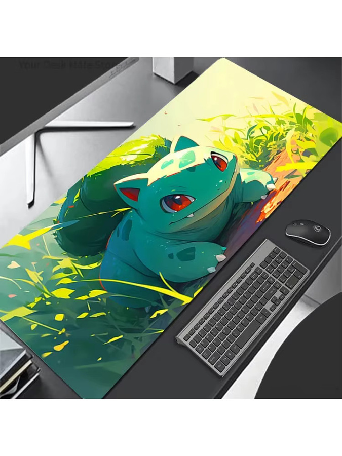 Potdemiel Mauspad Pokemon Bulbasaur Anime aus PU-Leder in Multicolour - Bild 2