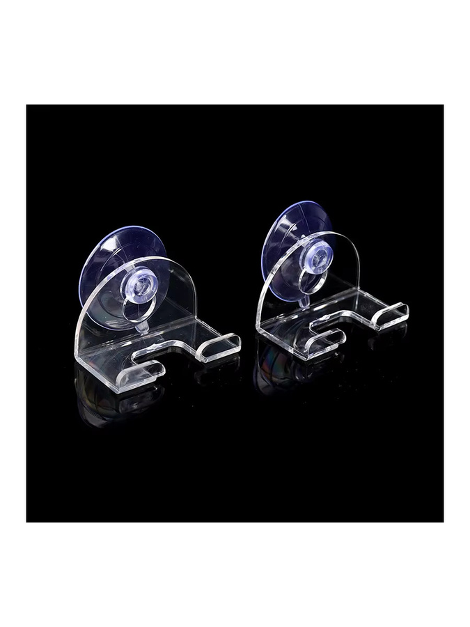 バR Parque Rasiererhalter Set mit Saugnapf, 2 Stück, transparent, wasserdichter Rasiererständer aus Kunststoff - Bild 3