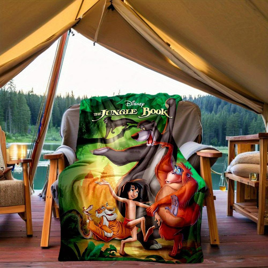 Yi Xin One Mowgli Cartoon Flanell Decke für Kinder in Multicolour, B/H: 80 x 120 cm - Bild 2
