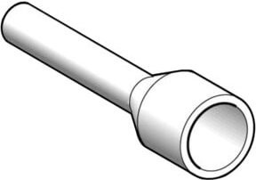 Schneider Electric Aderendhülse mit Kragen, 1,5 mm², Farbe Schwarz/Silber, 1000 Stück - Bild 1