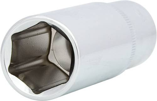 KS Tools CHROMEplus Sechskant-Stecknuss lang 1/2 Zoll 18mm silber - Bild 1