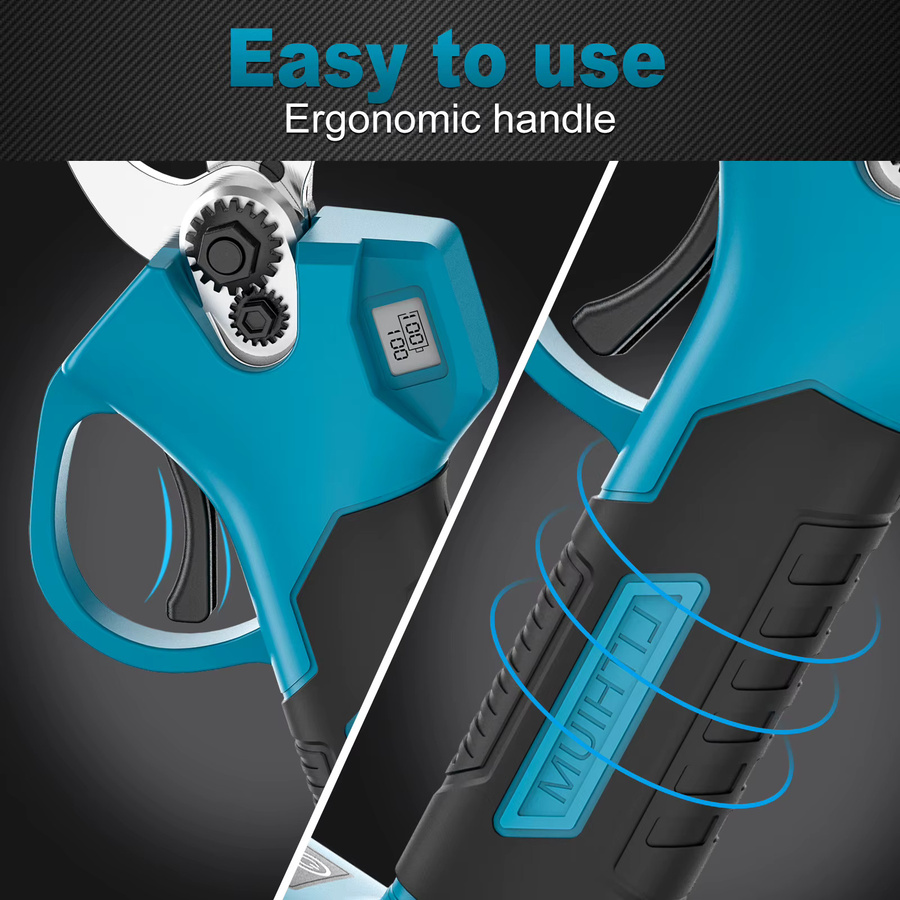 Bürstenlose elektrische Gartenschere mit 25 mm Schnittweite für Makita LXT 20V Akku in Blau - Bild 5