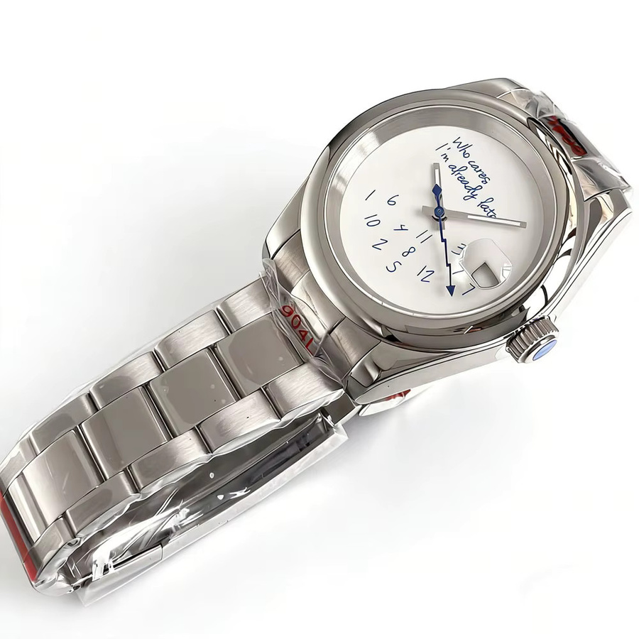 Tandorio Automatikuhr, Edelstahl, Weiß, 39 mm, Herren - Bild 4