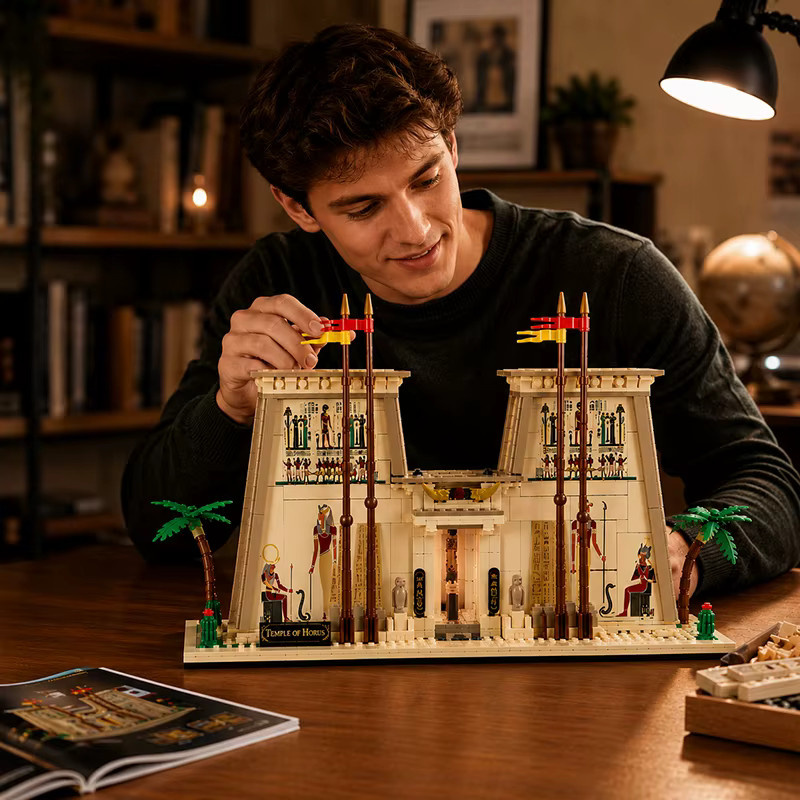 M MENBIS Ägyptischer Tempel, Baustein-Set, 2073 Teile, ab 14 Jahre - Bild 5