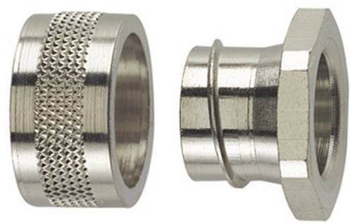 HellermannTyton Endverschluss SC16-PC aus Metall in Silber, gerade, 13 mm - Bild 1