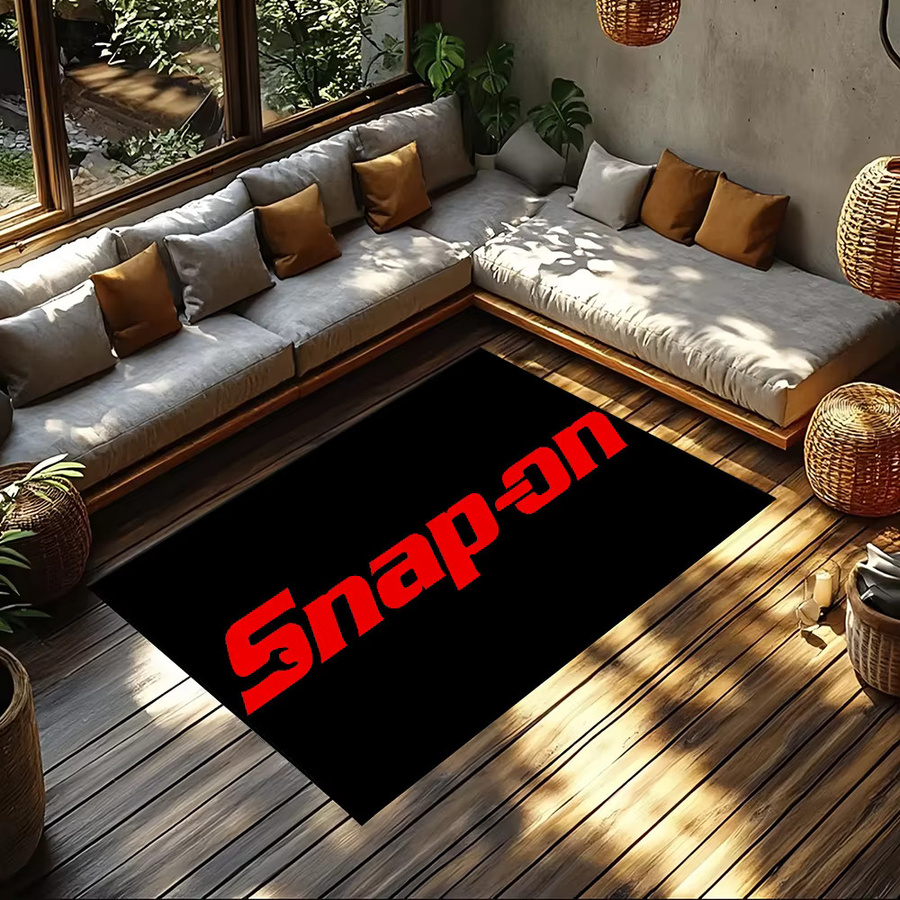 Snap On Tools Logo Teppich rutschfest und saugfähig für Haus, Schlafzimmer, Küche oder Bad - Bild 3