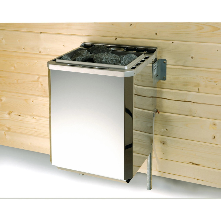 Weka Ofenset 7 BioS BioAktiv mit digitaler Steuerung in Silber, 7,5 kW - Bild 1