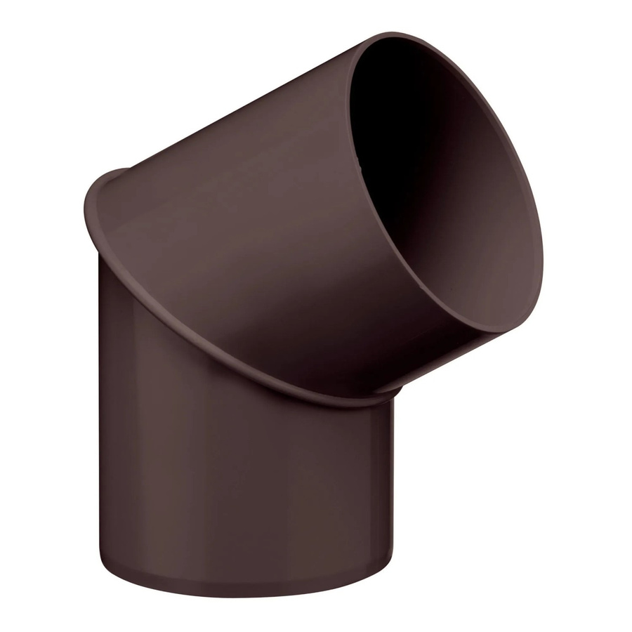 Inefa Rohrbogen 60 Grad DN 75 aus PVC für Fallrohre in Dunkelbraun - Bild 2