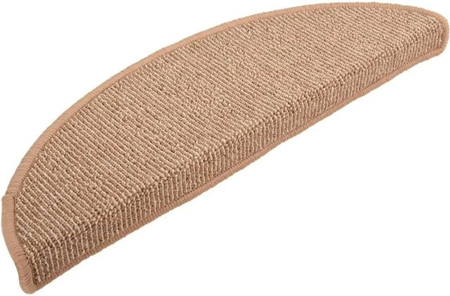 vidaXL Treppenmatten 15 Stück, Hellbraun, selbstklebend und rutschfest, B/T/H: 56 x 17 x 3 cm - Bild 1