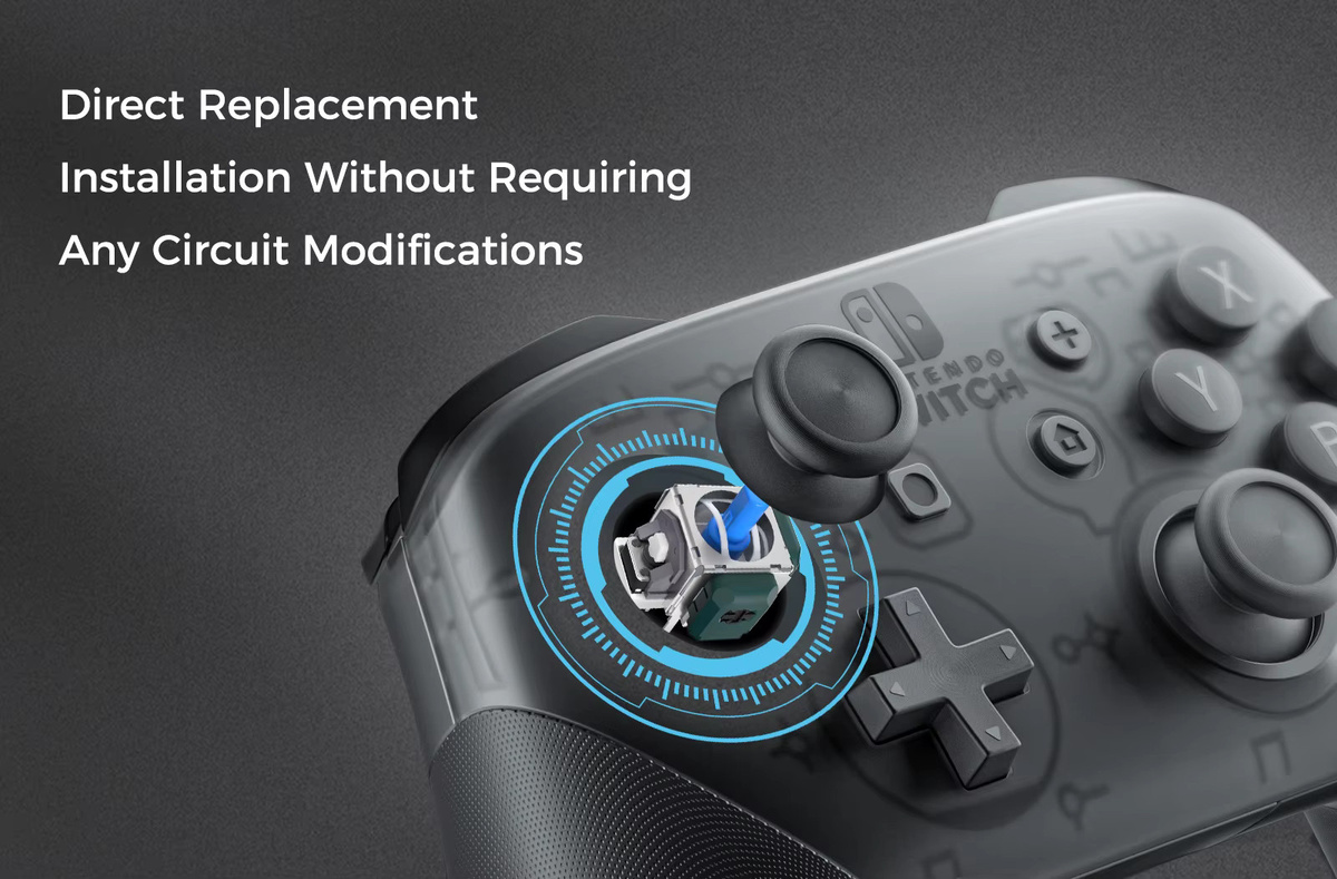 HALLPI × AKNES TMR Elektromagnetischer Anti-Drift-Joystick für PS4, Xbox Series, Switch Pro und PS5 Controller Spielzubehör Reparatur - Bild 2