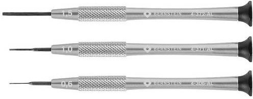BERNSTEIN Uhrmacher-Schraubendreher-Satz 3-teilig in Silber 4-360-E01 - Bild 1