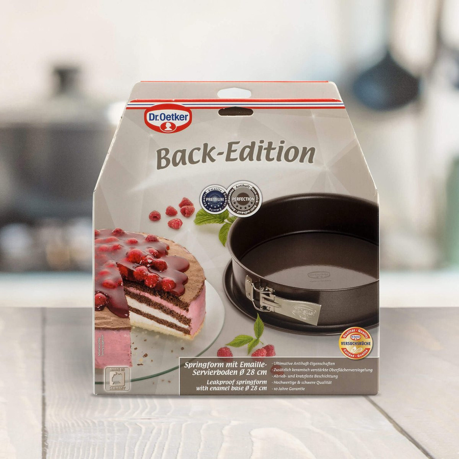 Dr. Oetker Springform Back-Edition mit Emaille-Servierboden, Durchmesser: 28 cm - Bild 2