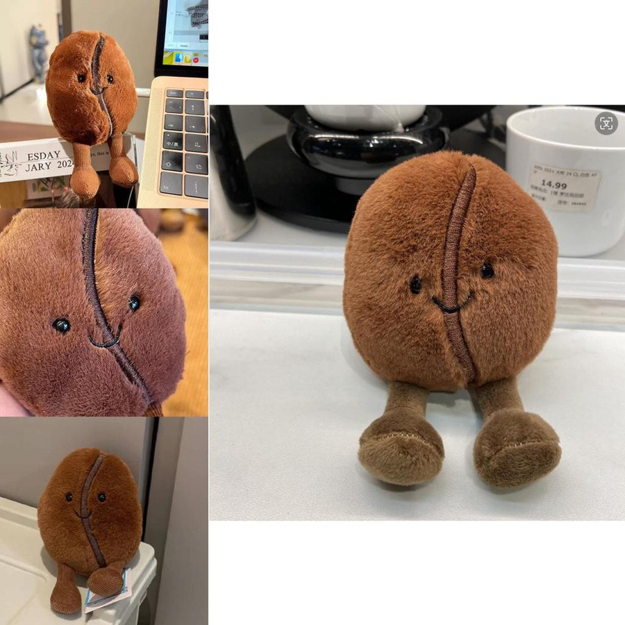 Jellycat Kaffeebohne Plüschpuppe Braun - Bild 5