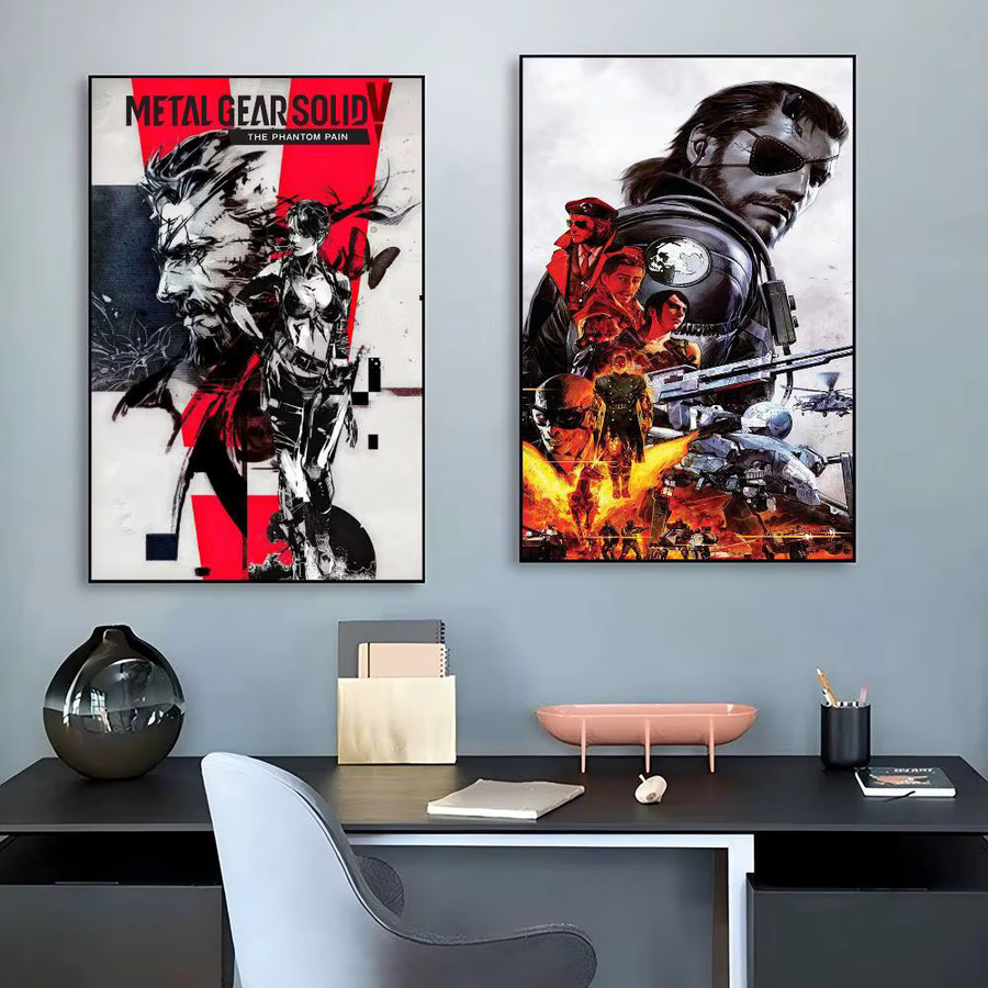 Metal Gear Vintage-Poster mit Klebefläche, Mehrfarbig, Rechteckig, B/H: 15 x 15 cm - Bild 3