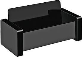 Visitenkartenständer WEDO Black Office Memo Holder in Schwarz mattiert und glänzend aus Kunststoff - Bild 1