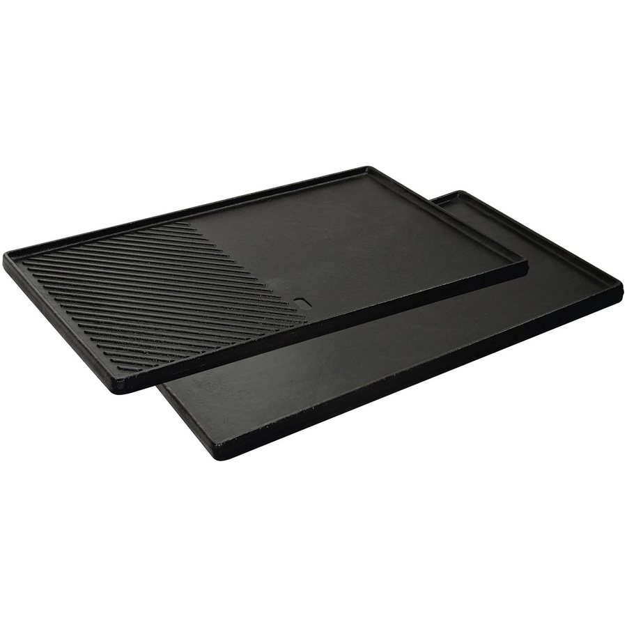 Enders Switch Grid 1/2 Gusswendeplatte aus emailliertem Gusseisen für Gasgrills, Schwarz, B/T/H: 43 x 31,5 x 1,5 cm - Bild 2
