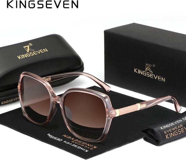 KINGSEVEN Sonnenbrille Schmetterling, Vollrand, Kunststoff, Damen, polarisiert - Bild 1