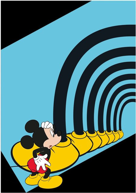 Komar Wandbild Mickey Mouse Kinderwelten bunt B/H: 30 x 40 cm - Bild 1