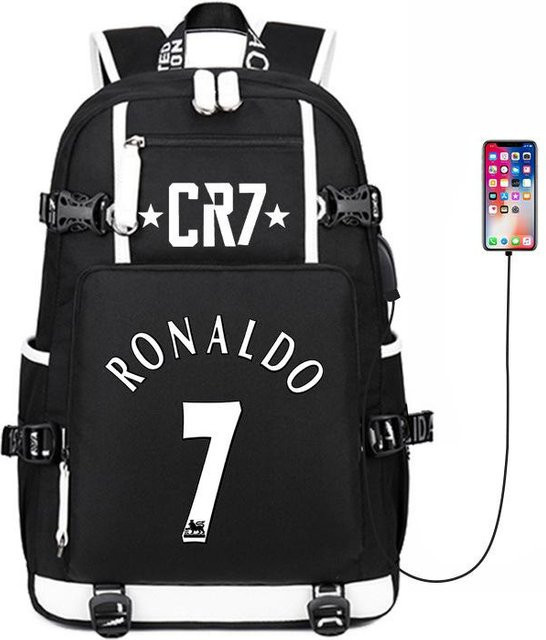 3-teiliges Schulrucksack-Set in Schwarz aus Oxford-Stoff mit Schultasche und Federmäppchen, H x B x T: 47 x 31 x 15 cm - Bild 1