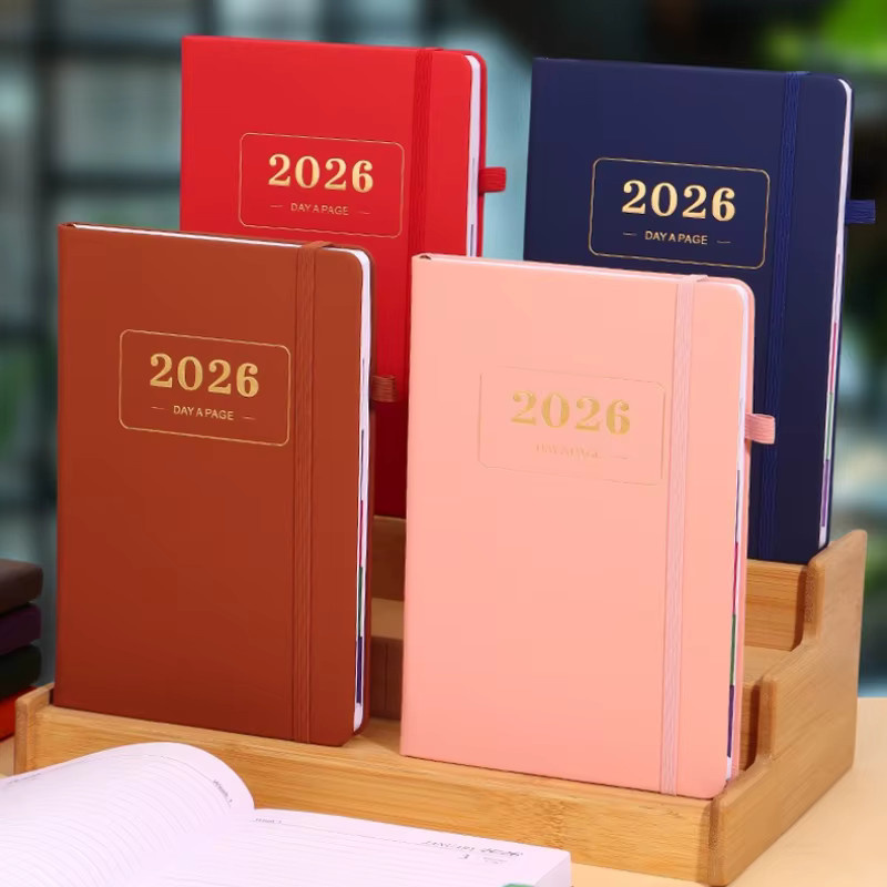 2026 Tagesplaner mit 365 Tagen Gewohnheits-Tracker und Kalender für Produktivität und Zielsetzung, Orange, Hardcover - Bild 3