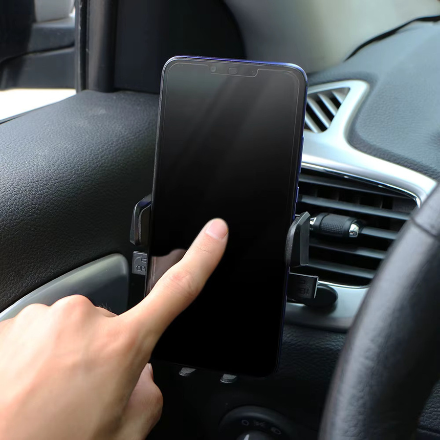 Universeller Handyhalter für die Auto-Lüftung in Schwarz zur Befestigung von iPhone, Samsung und Xiaomi - Bild 3