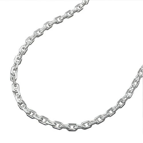 SIGO Kette Anker, 925 Silber, diamantiert, 38 cm, Unisex - Bild 1