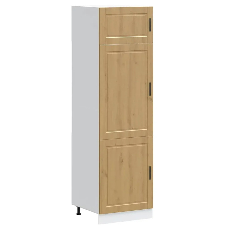vidaXL Küchenschrank Porto in Artisan-Eiche, braun, H x B x T: 207 x 60 x 57 cm - Bild 2