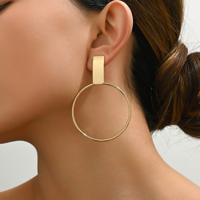 Ohrclips, rund, Metall, Damen - Bild 1