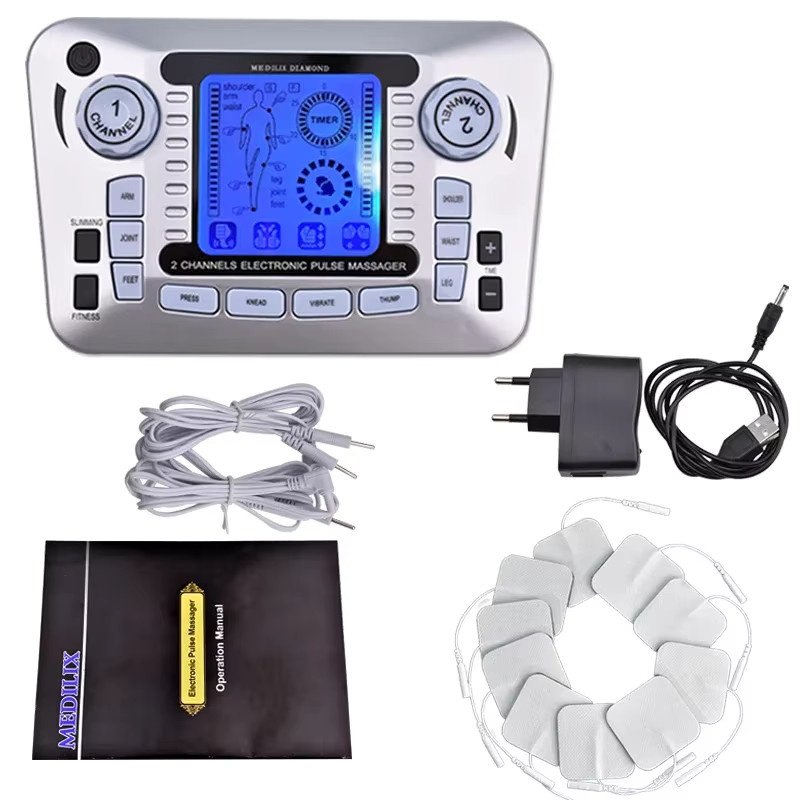 Raiuleko Elektronisches Pulsmassagegerät mit TENS und EMS zur Muskelstimulation und Akupunktur - Bild 3
