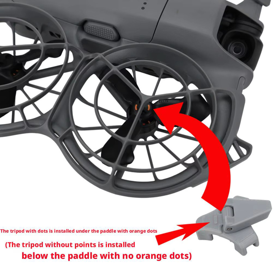 CQT Klappbares Höhenstativ für DJI NEO 2 in Grau, Kratzfestes Fahrwerk-Schutzhalterung Zubehör - Bild 3