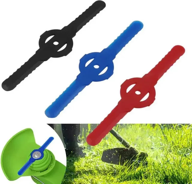 Skeyo 20 Stück Kunststoff-Rasenmäher-Schneidklingen in Blau für kabellose elektrische Rasenmäher - Bild 1