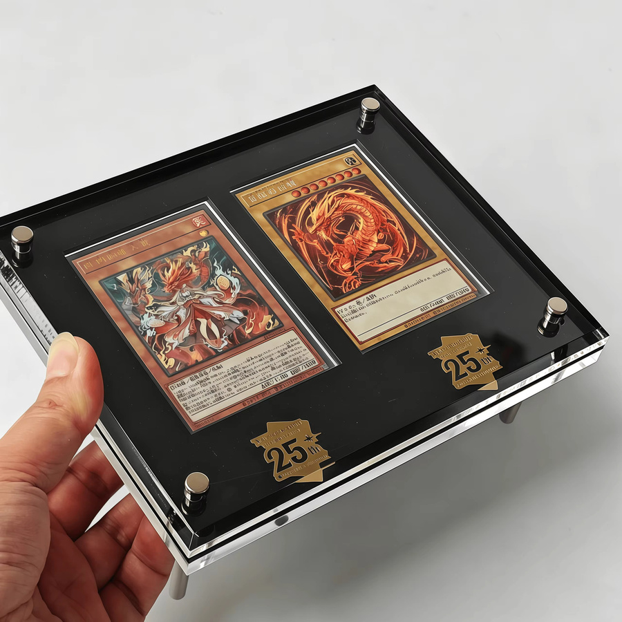 TAKARA TOMY Yu-Gi-Oh Displayständer, 2-Slot, Schwarz, Zubehör - Bild 1
