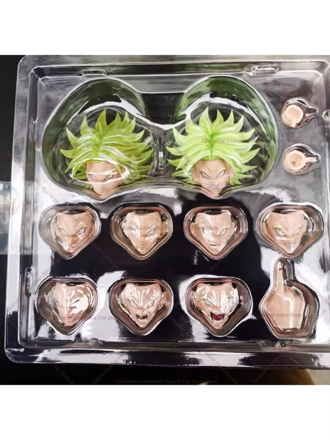 DKO Studio Dragon Ball Out of Control Warrior Broly Head Carving Zubehör, Gelb, Grün, 1/12, ab 14 Jahre - Bild 5
