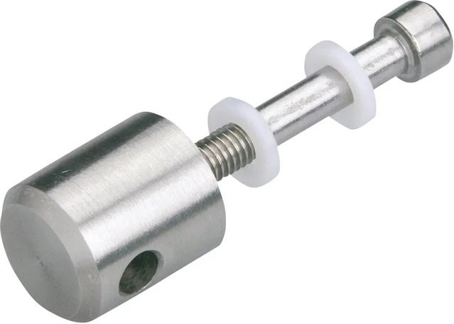 Dieda Seilhalter für Stütze aus V4A Edelstahl in Silber, B/T/H: 72,0 x 20,0 cm - Bild 1