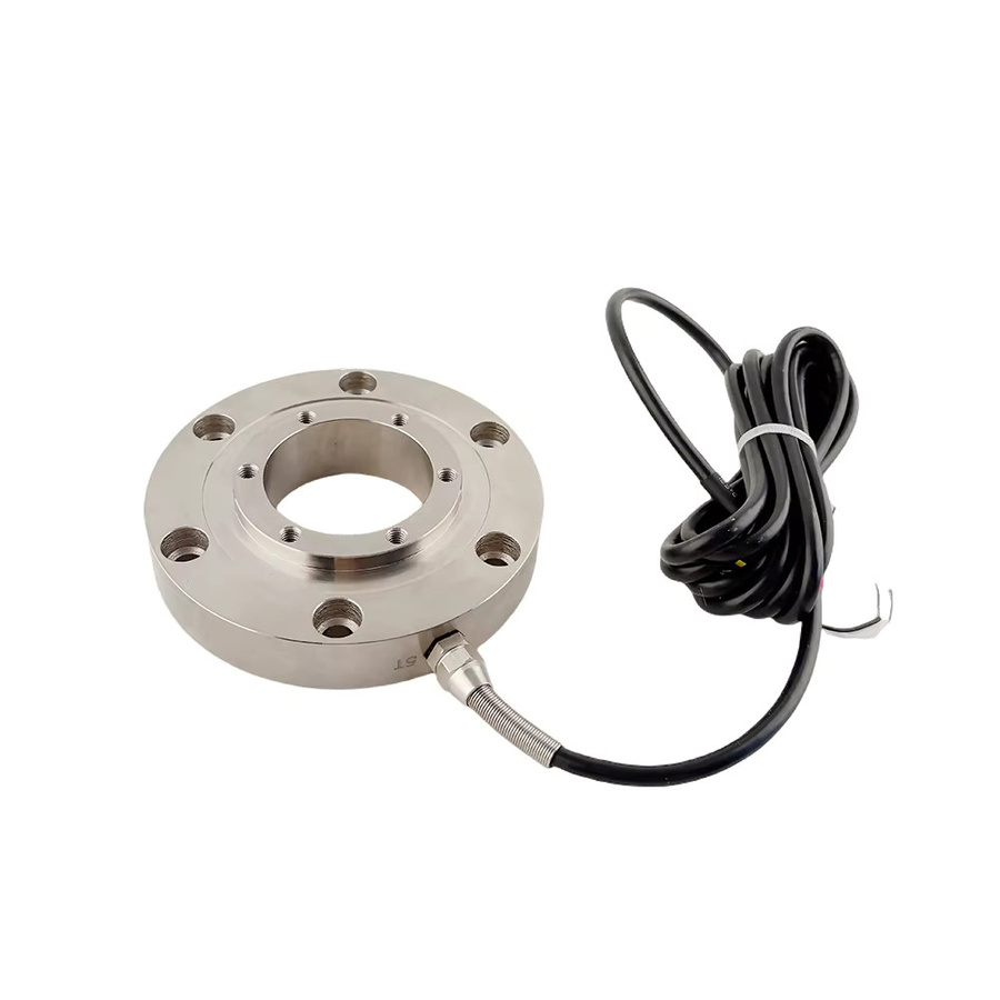 BENGBUZZYQ Ringförmige Kompressions-Wägezelle mit Niedrigprofil-Flachsensor in Silber für Materialprüfmaschinen und Montagelinien - Bild 2