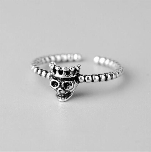 GaGa-Duck Ring, 925 Silber, Schädel, Vintage - Bild 1