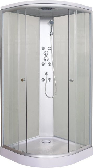 Sanotechnik Komplettduschkabine TC01, Farbe: transparent, B/T/H: 90 x 90 x 210 cm - Bild 1