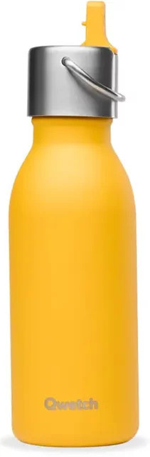 Isolierflasche für Kinder aus Edelstahl von Qwetch in Gelb, 0,26 l - Bild 1