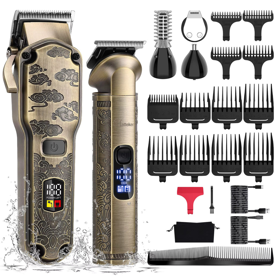 Hatteker Haarschneidemaschinen-Set, Gold, Unisex - Bild 1