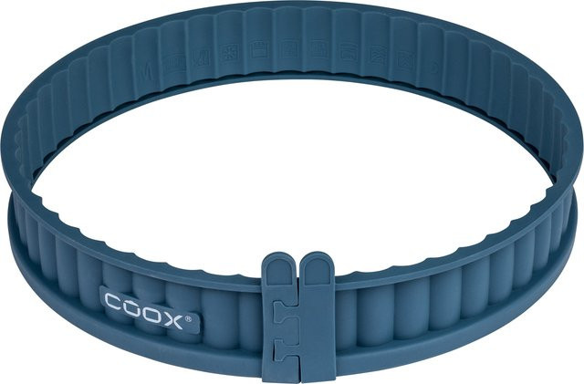 COOX Silikon-Quicheform mit Glasboden, rund, Blau, Durchmesser: 26,0 cm - Bild 1